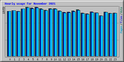 Hourly usage for November 2021