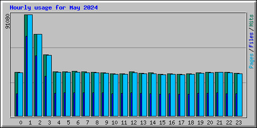 Hourly usage for May 2024