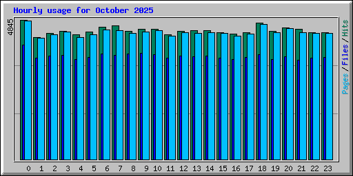Hourly usage for October 2025
