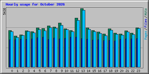 Hourly usage for October 2026